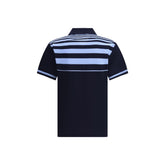 Ferragamo Blue Cotton Polo Shirt